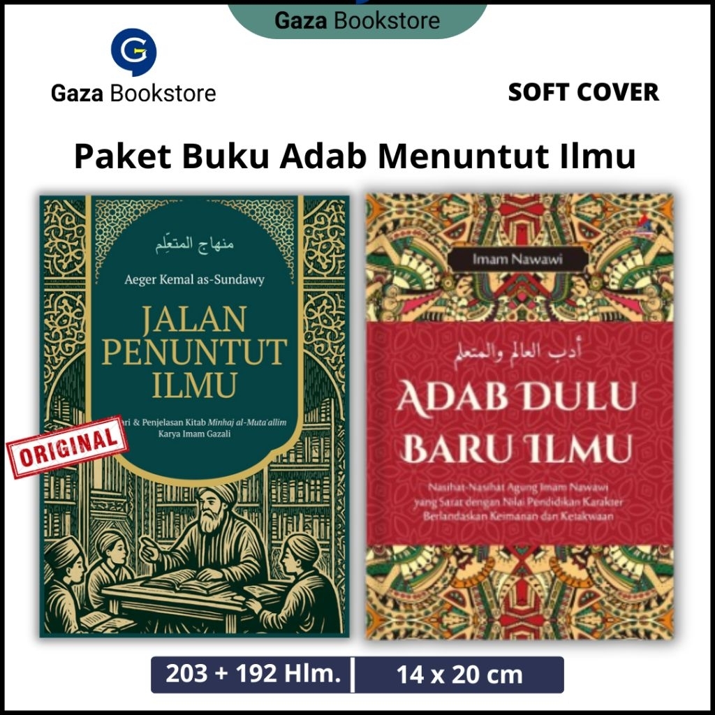 Paket Buku Adab Penuntut Ilmu l Jalan Penuntut Ilmu l Adab Dulu Sebelum Ilmu