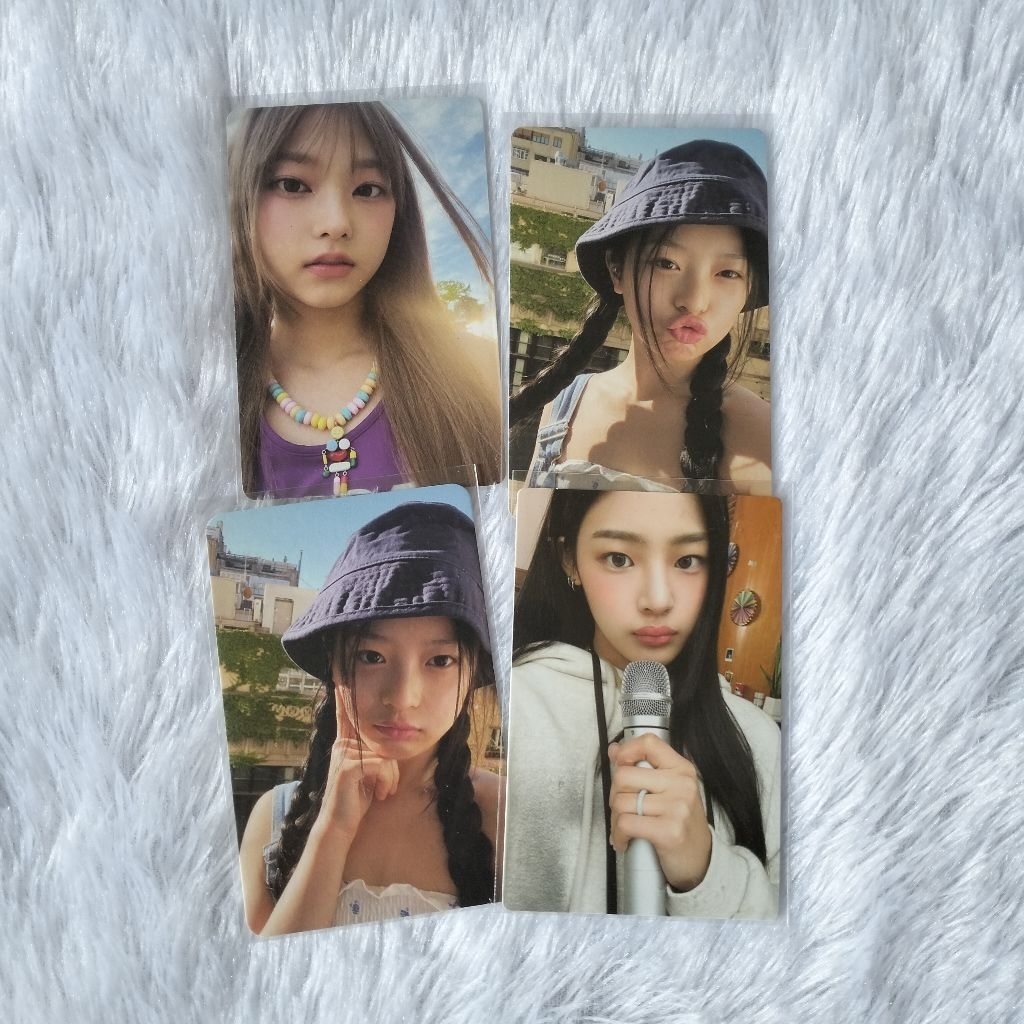 Ready stock photocard pc official newjeans njz haerin hanni minji cimol bucket noot bunnies camp mic