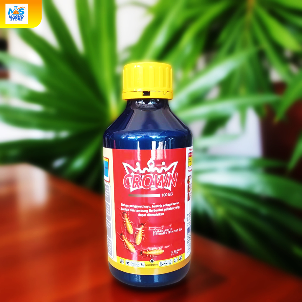 CROWN Obat Anti Rayap Ampuh | Pembasmi Rayap Kayu & Tanah | Perlindungan Rumah & Furniture | Tidak B