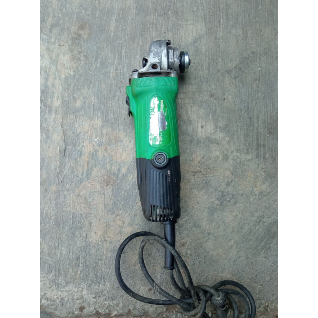 gerinda tangan Hitachi kondisi bekas normal siap pakai kerja bunyi halus
