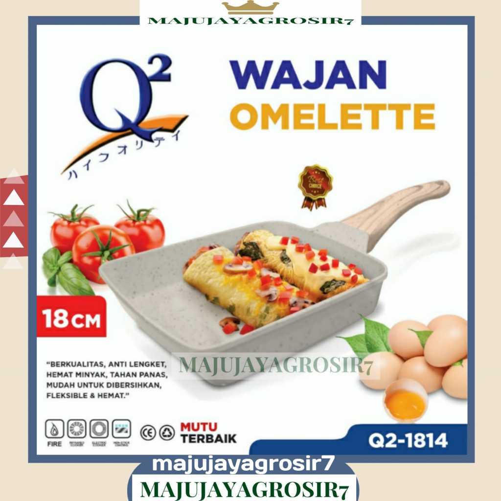 WAJAN Q2- 1814 / WAJAN OMELETTE Q2 / WAJAN PENGGORENGAN Q2 / UKURAN 18 CM