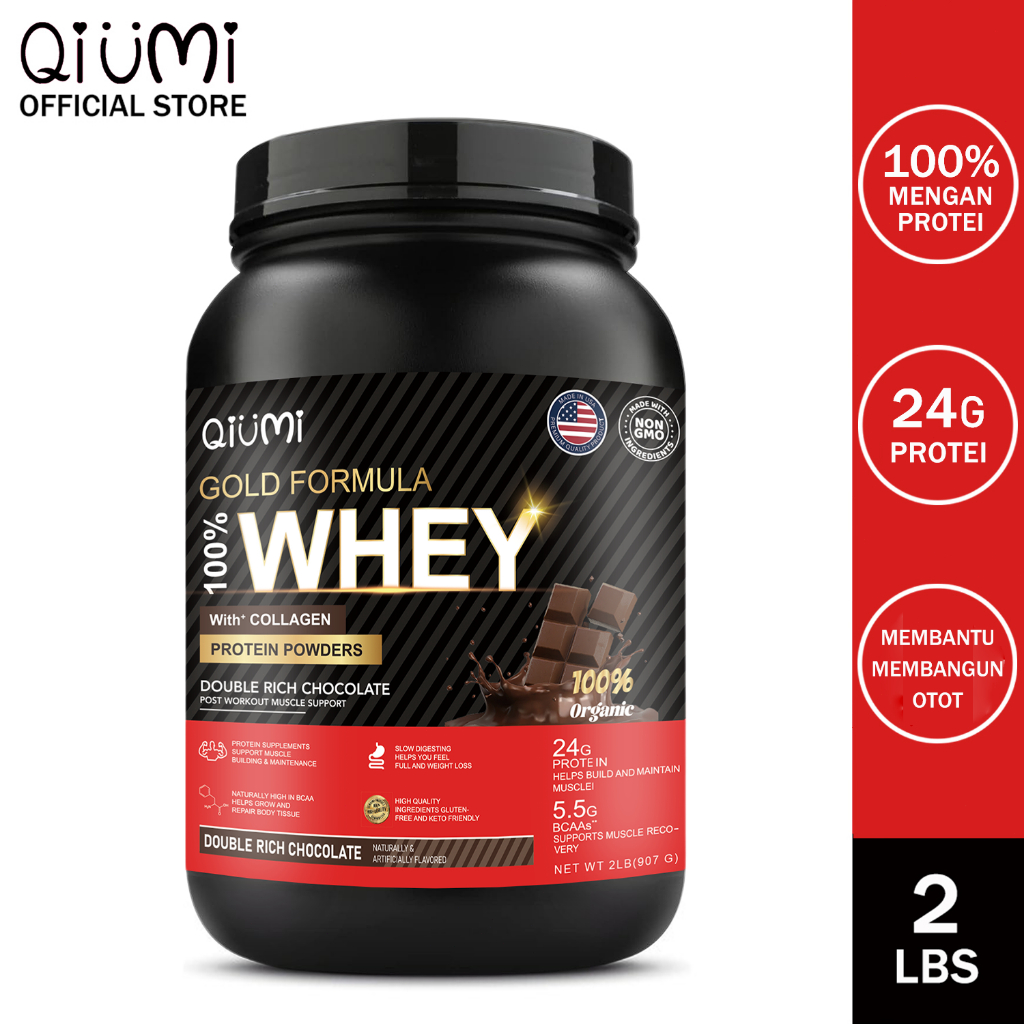 Ozmolts Qiumi Whey Protein Powder Isolate Protein 2 Lbs 5.5G Protein Gold Standard Bcaa Muscle Growt