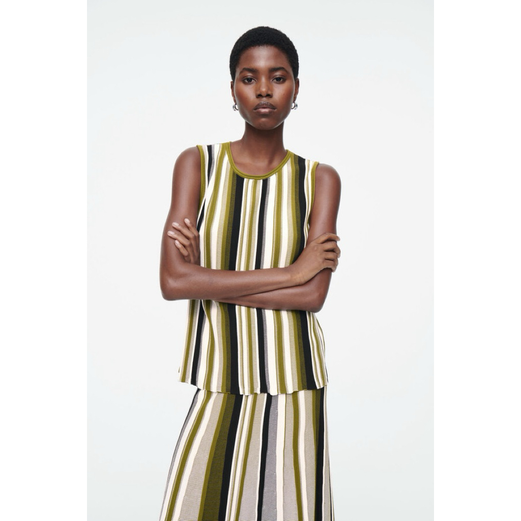 COS Striped Knited Sleeveless Tank Top