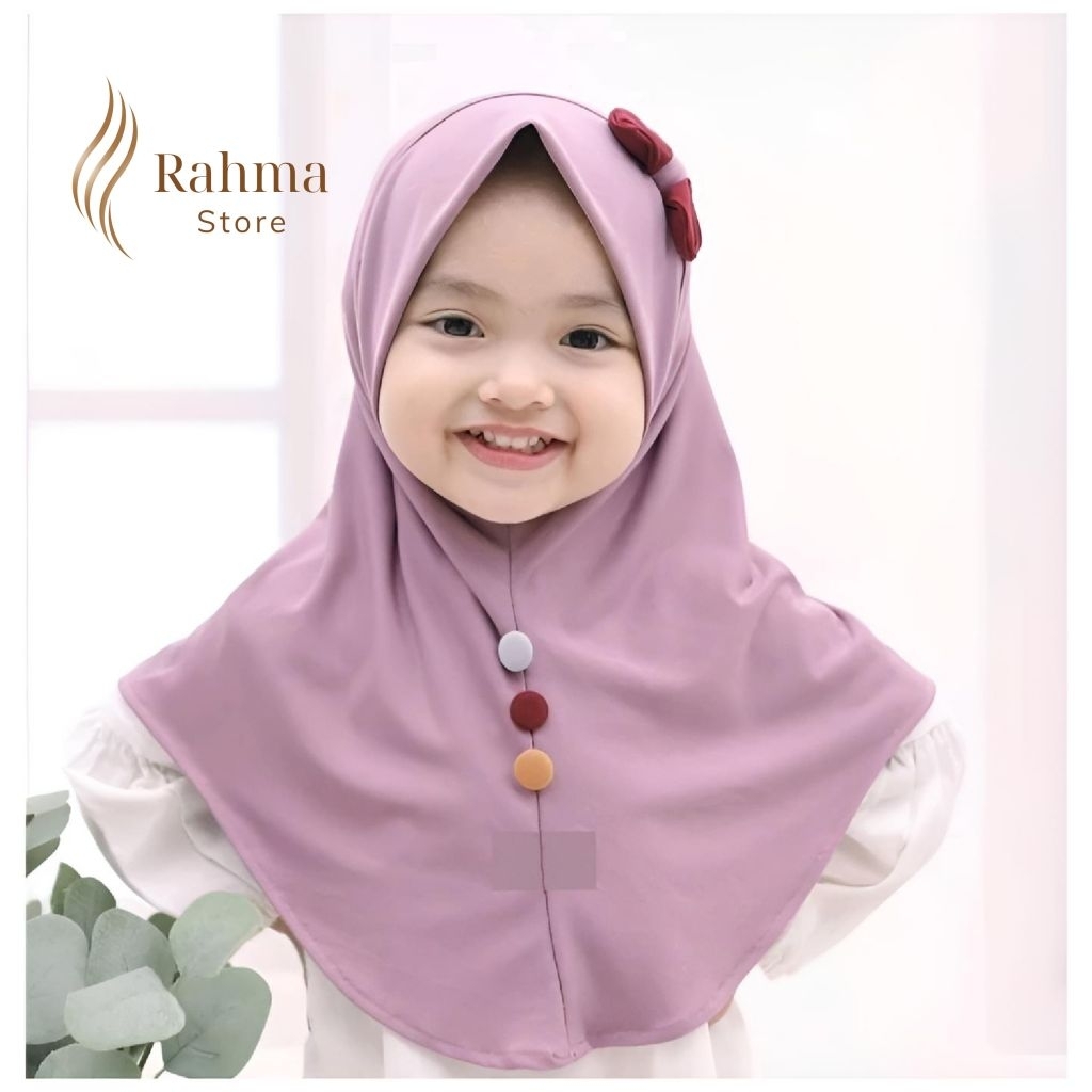 Hijab Anak Bayi 3 6 Bulan 0 2 Tahun Pita Kancing Hijab Anak Perempuan Kerudung Bayi Hjab Bayi Jilbab