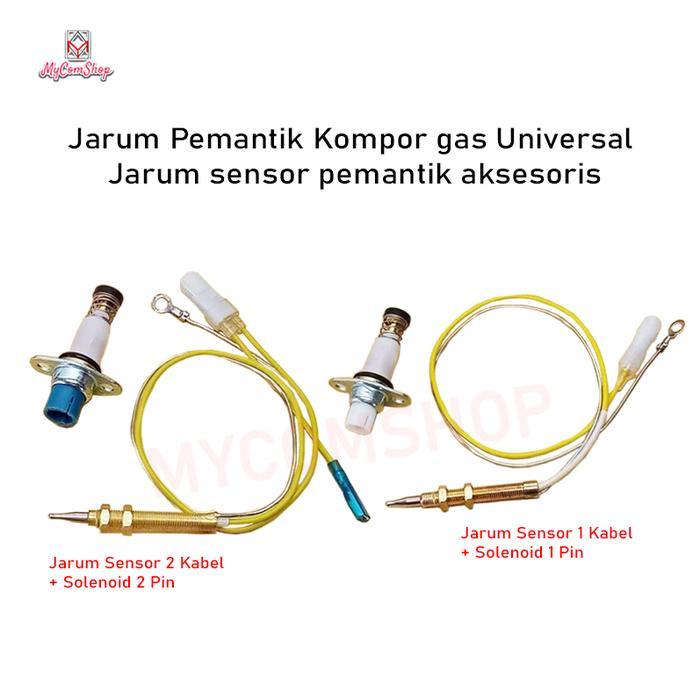 JARUM PEMANTIK KOMPOR GAS JARUM SENSOR TEMBAGA DENGAN KATUP SOLENOID THERMOCOUPLE UNIVERSAL