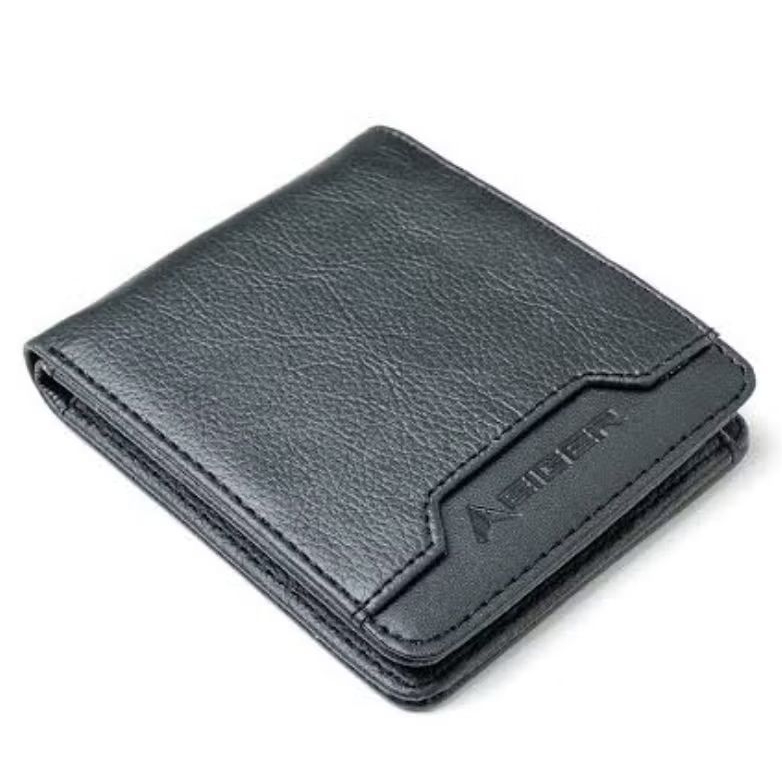 EIGER1989 DOMPET PRIA HITAM PVC TRITAN HORISONTAL WALLET