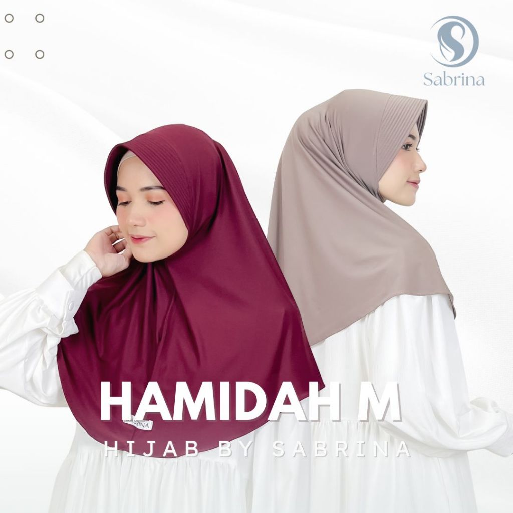 Bergo Hamidah Size M / Hijab Instan Hamidah Jersey / Kerudung Bergo Hamidah size M