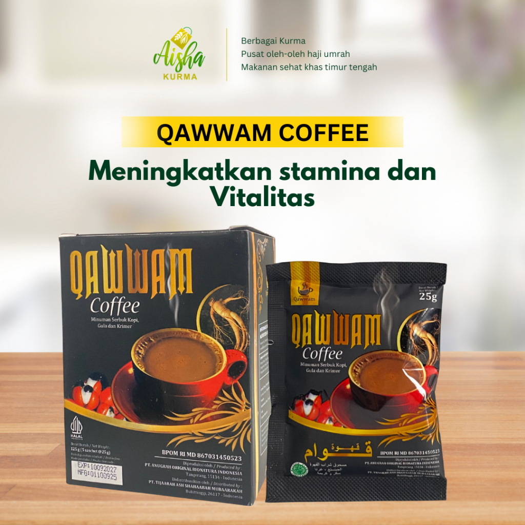 Premium Quality Coffee QAWWAM / KOPI QAWWAM / QAWWAM COFFEE / Kopi Pria / Kopi Stamina Pria