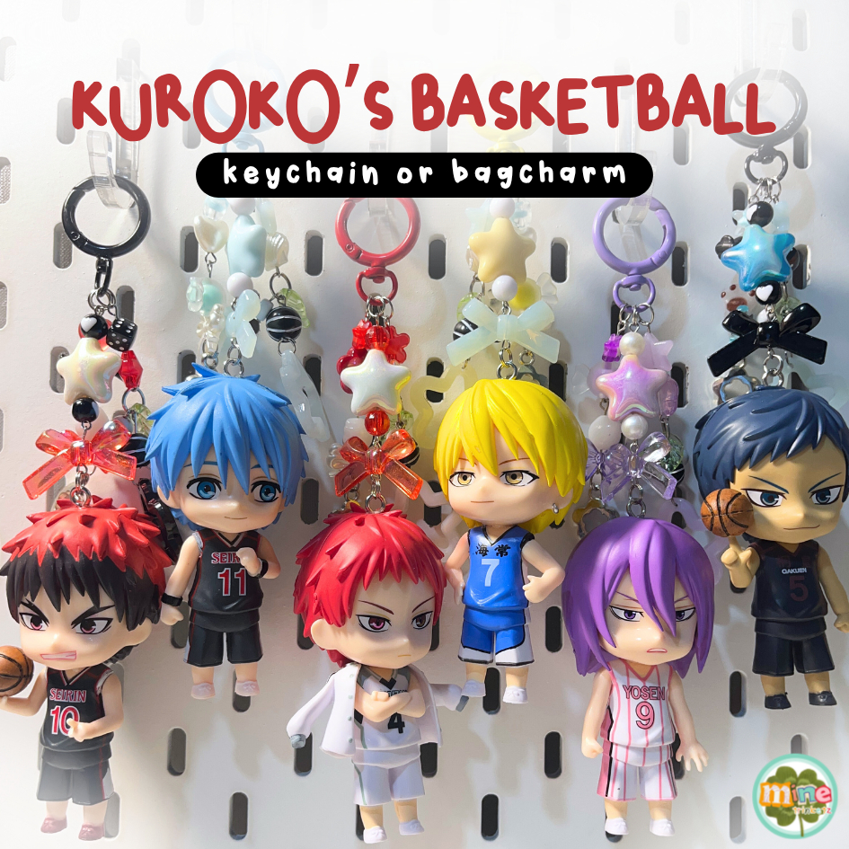 Kuroko’s Basketball Keychain I Kuroko’s Basketball Bagcharm I Gantungan Tas Anime Kuroko’s Basketbal