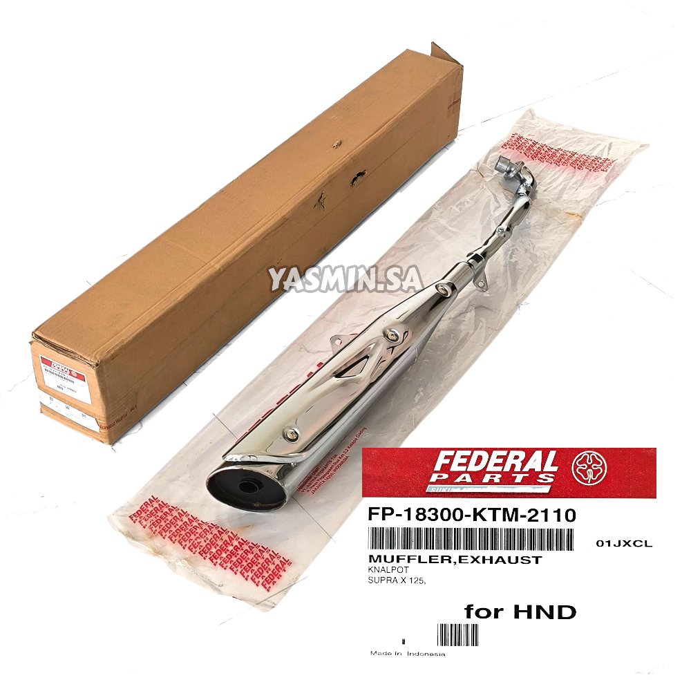 Knalpot Muffler Exhaust Honda Supra X 125 2005 2006 Original Federal FP-18300-KTM-2110