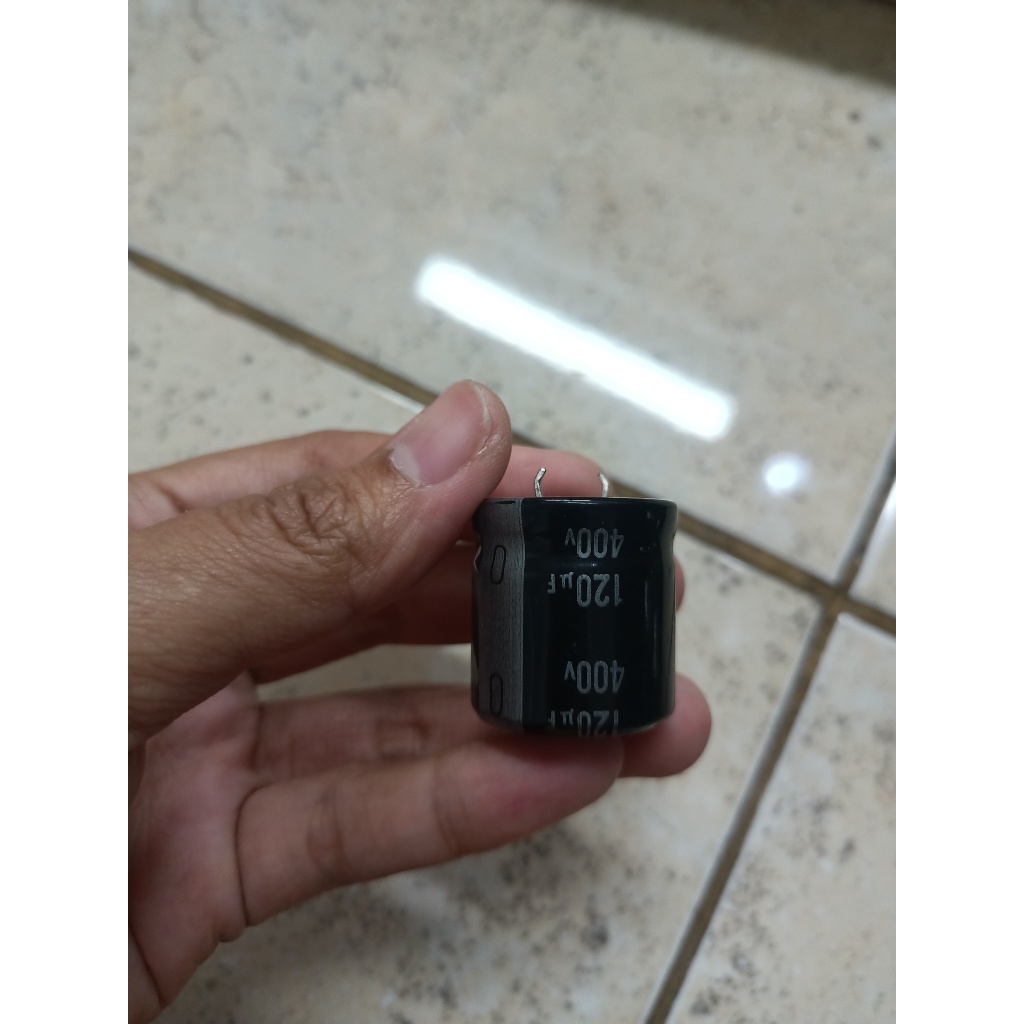 Elco Kapasitor 400v-120uf Nichicon