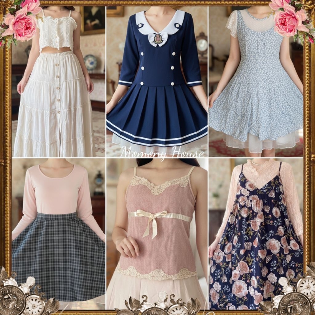 dress preloved kawaii vintage under cuci gudang