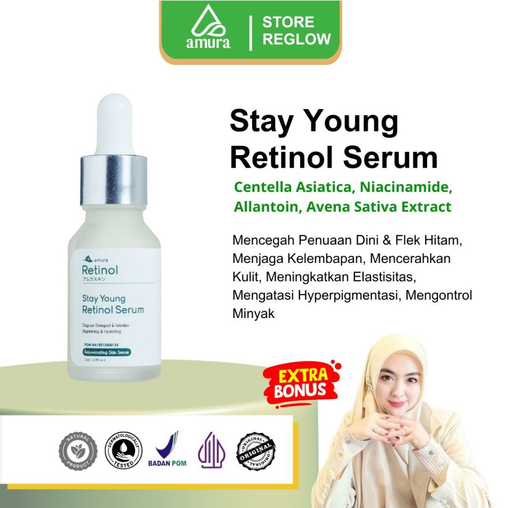 Amura Retinol Serum - Atasi Flek Hitam & Kerutan