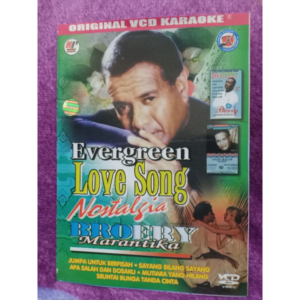 VCD EVERGREEN LOVE SONG NOSTALGIA BROERY MARANTIKA