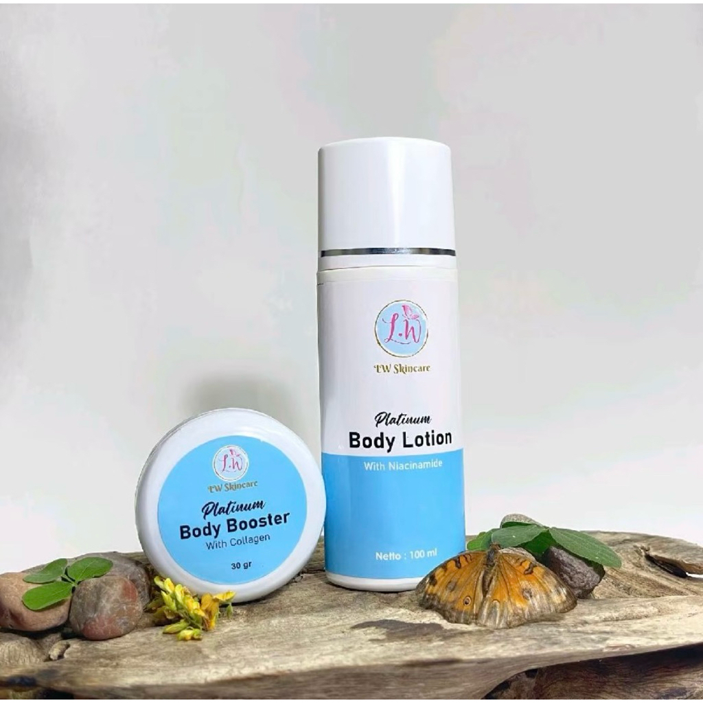 LOTION PLATINUM paket (lotion 1 booster 1) LW SKINCARE