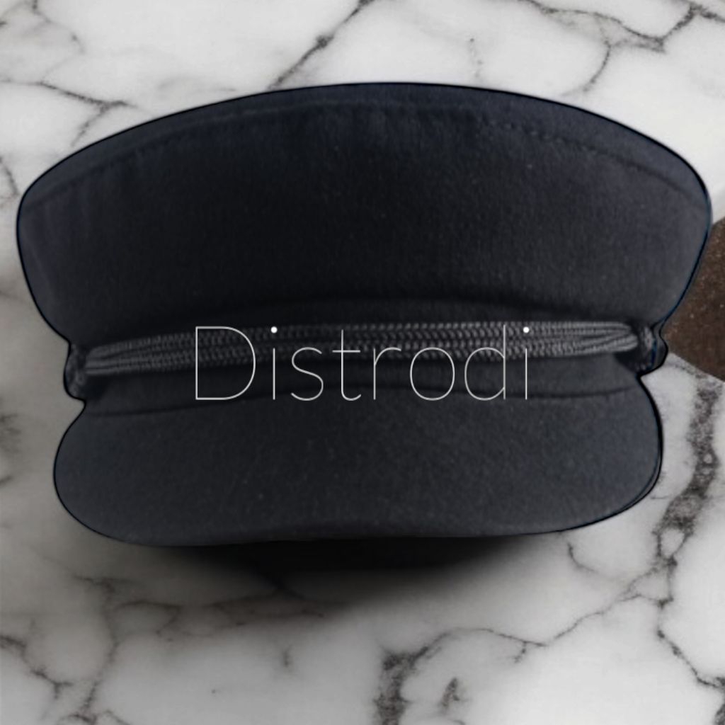 Topi Klasik Pria Dewasa Warna Hitam Polos Topi Sailor Hat Topi Pria Terbaru- Sailorman Army- Topi Pe