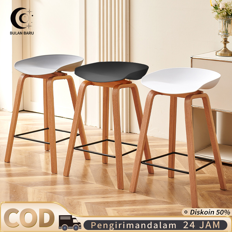 COD  Kursi Bar kayu Minimalis Kursi Santai Kursi Cafe kursi bar dapur minimalis kursi cafe outdoor K
