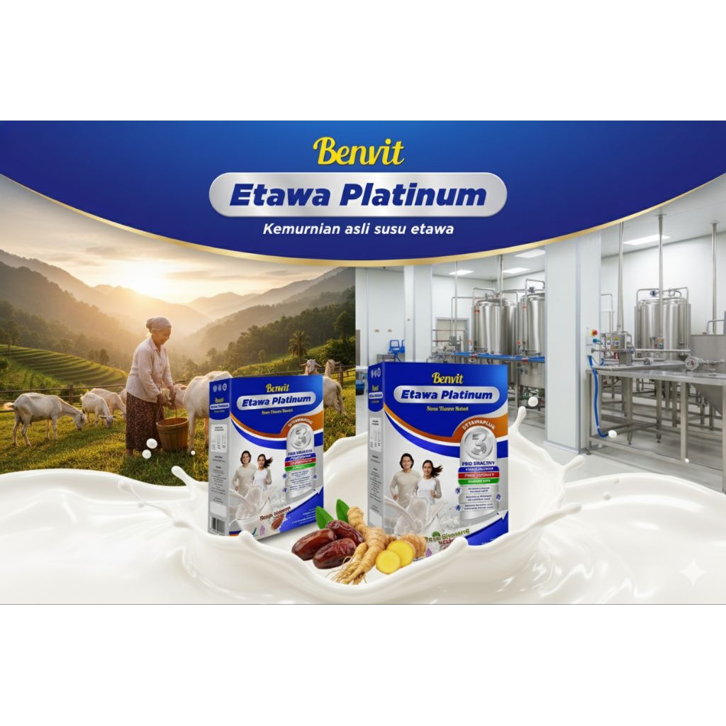 BENVIT ETAWA PLATINUM - Susu Etawa Kualitas No.1 Untuk Reumatik Asam Urat Nyeri Sendi