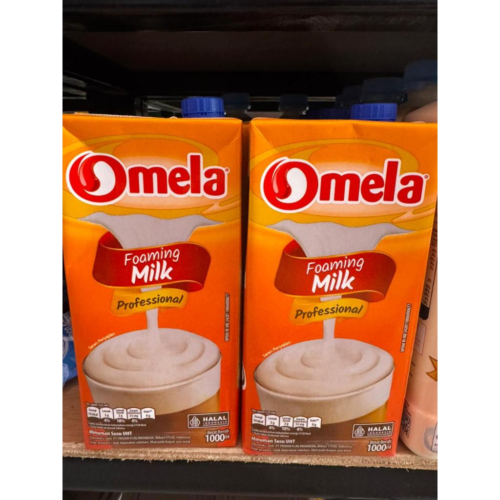 susu omela foaming milk 1liter/susu foaming milk omela