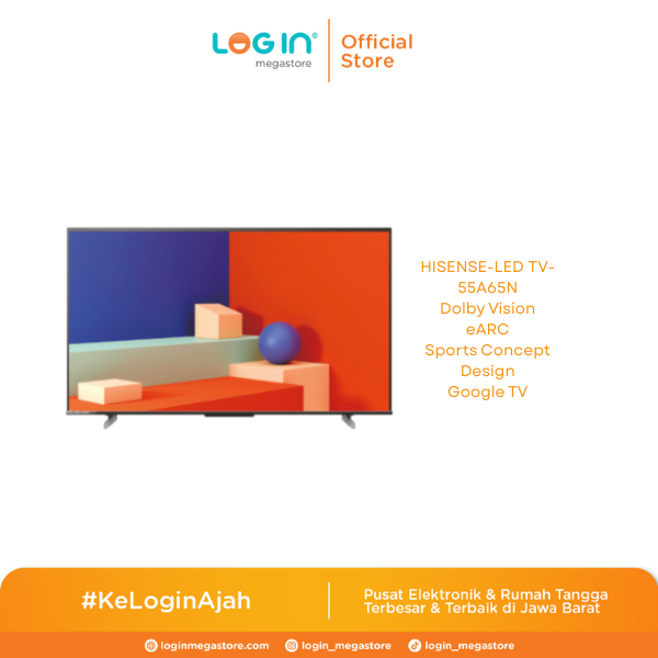 HISENSE LED TV 55A65N GOOGLE TV 55 INCH