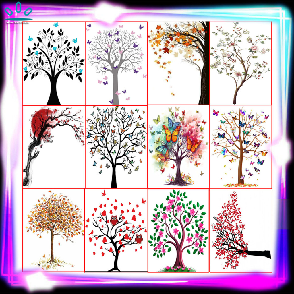 Wall Stiker Besar/Jumbo(bukan stiker kecil)/Stiker Dinding/Stiker Tranparant/Stiker Cuting Motif Poh