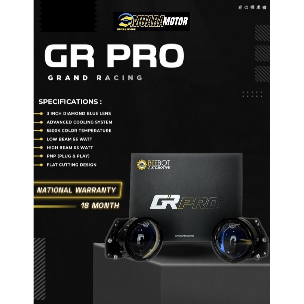 BEEBOT BILED HEADLAMP PROJECTOR 3inch - GR PRO NEW