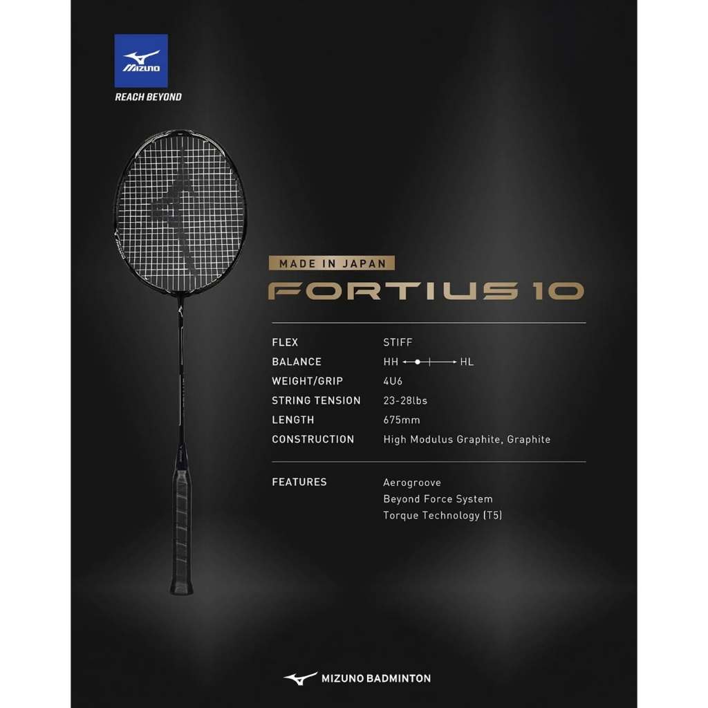 Raket Badminton Mizuno Fortius 10
