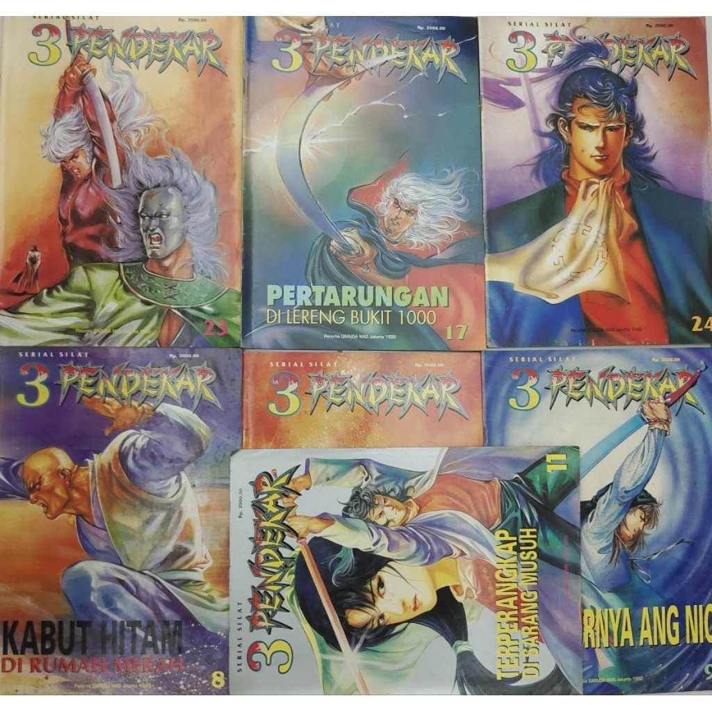 KOMIK SERIAL SILAT 3 PENDEKAR BEKAS ORIGINAL