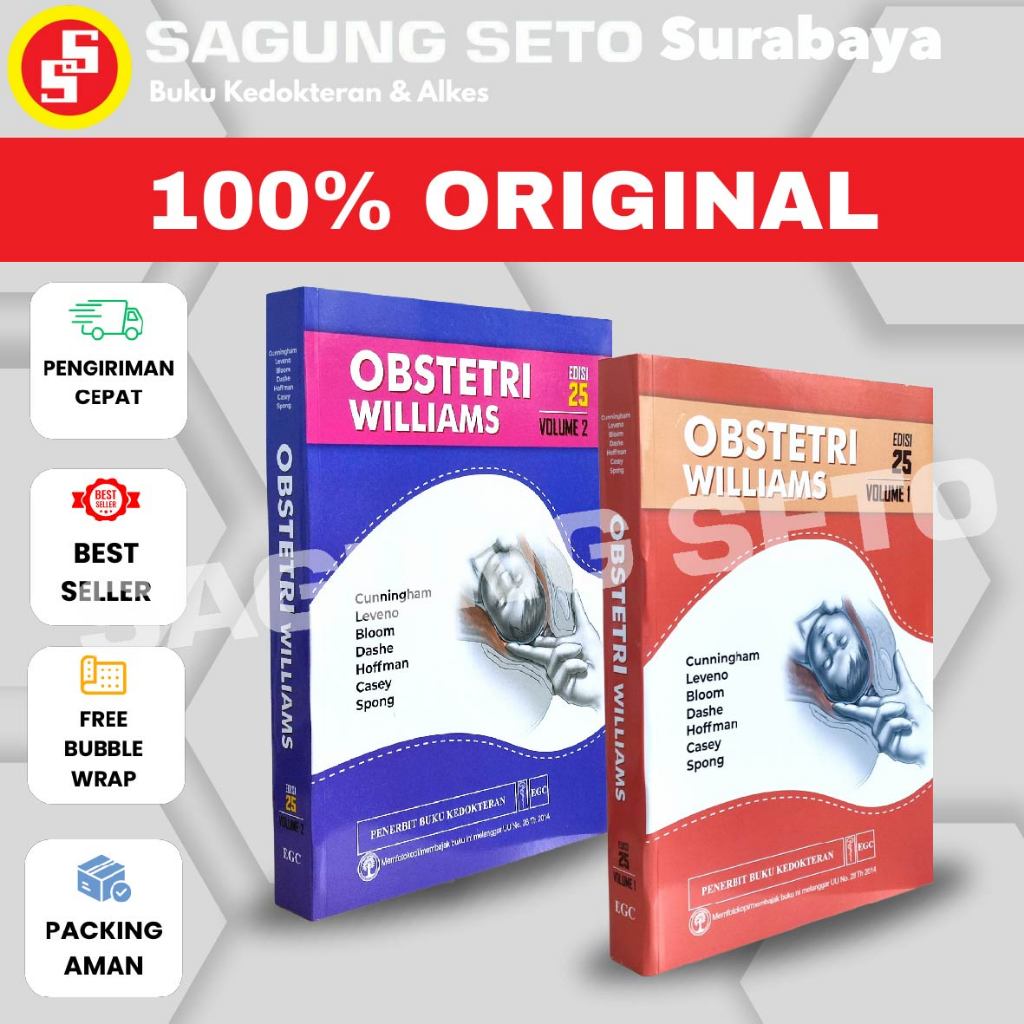 BUKU OBSTETRI WILLIAMS EDISI 25 2VOLUME (1SET) (2 BUKU) -CUNNINGHAM / WILLIAM OW