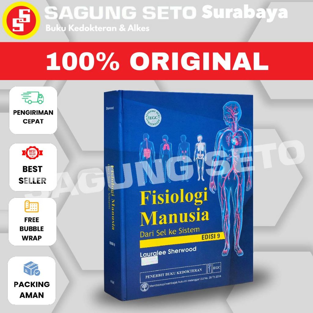 BUKU FISIOLOGI MANUSIA DARI SEL KE SISTEM EDISI 9 - SHERWOOD EGC /  SHERWOOD