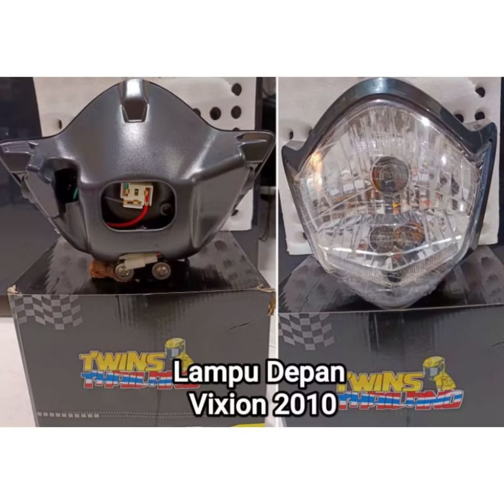 LAMPU DEPAN MOTOR VIXION 2010 HITAM