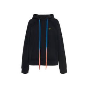 OFF WHITE ACRYLIC ARROWS INCOMP HOODIE BLACK YELLOW