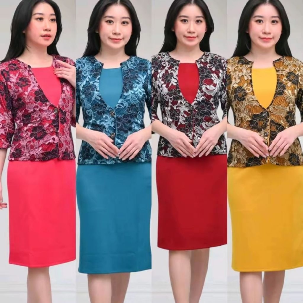 DRESS CANTIK SCUBA ROMPI LEPAS