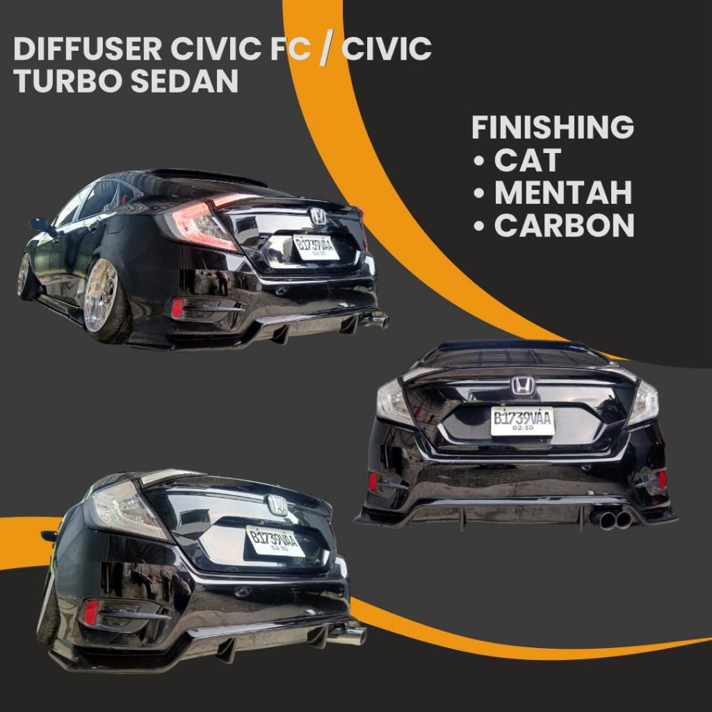 Rear diffuser/Diffuser belakang/Bodykit belakang Civic FC/Civic Turbo Sedan