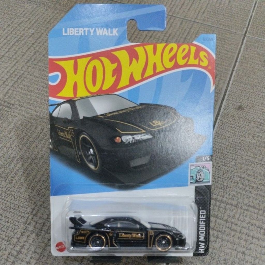 HOT WHEELS NISSAN SILVIA S15 BLACK LBWK (107)