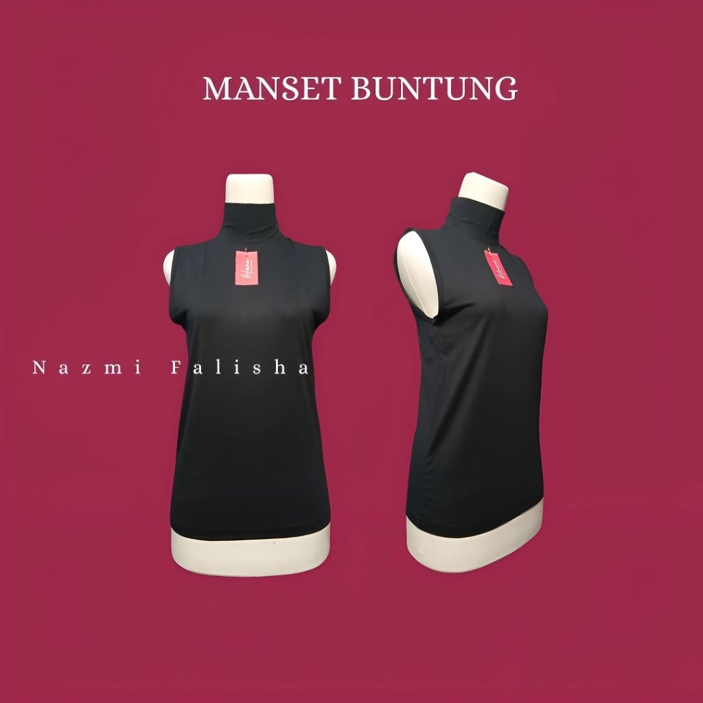 Manset Buntung Rayon Premium Inner Wanita Dewasa Manset Tanpa Lengan