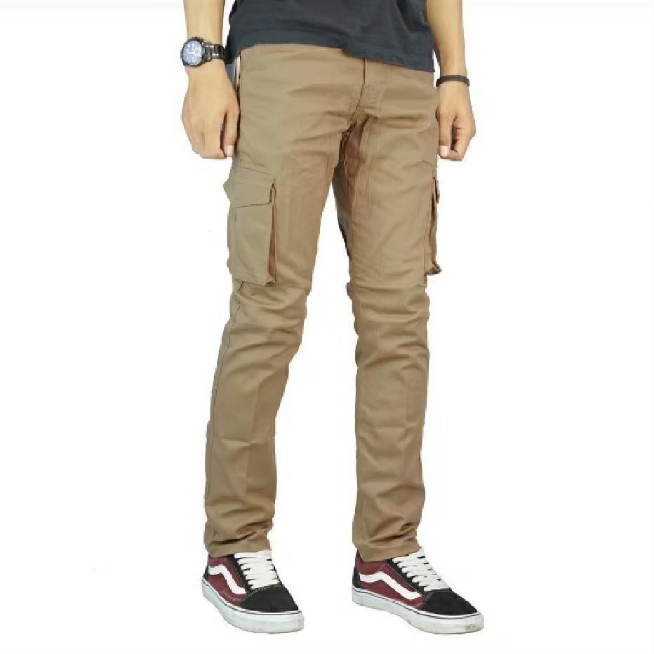 Malmo Celana Cargo Panjang Pria Outdoor Mocca Slimfit BIg Size S-5XL Premium Original