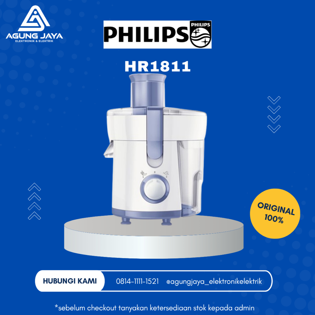 Philips Juicer HR1811 Juicer Philips Blender Juicer 0.5 L