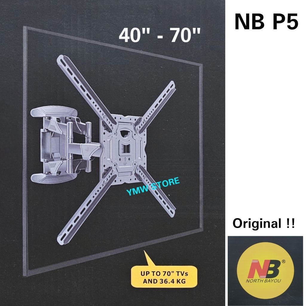 NORTH BAYOU NBP5 / NB P5 / P5 Bracket TV Swivel 40 inch - 70 inch