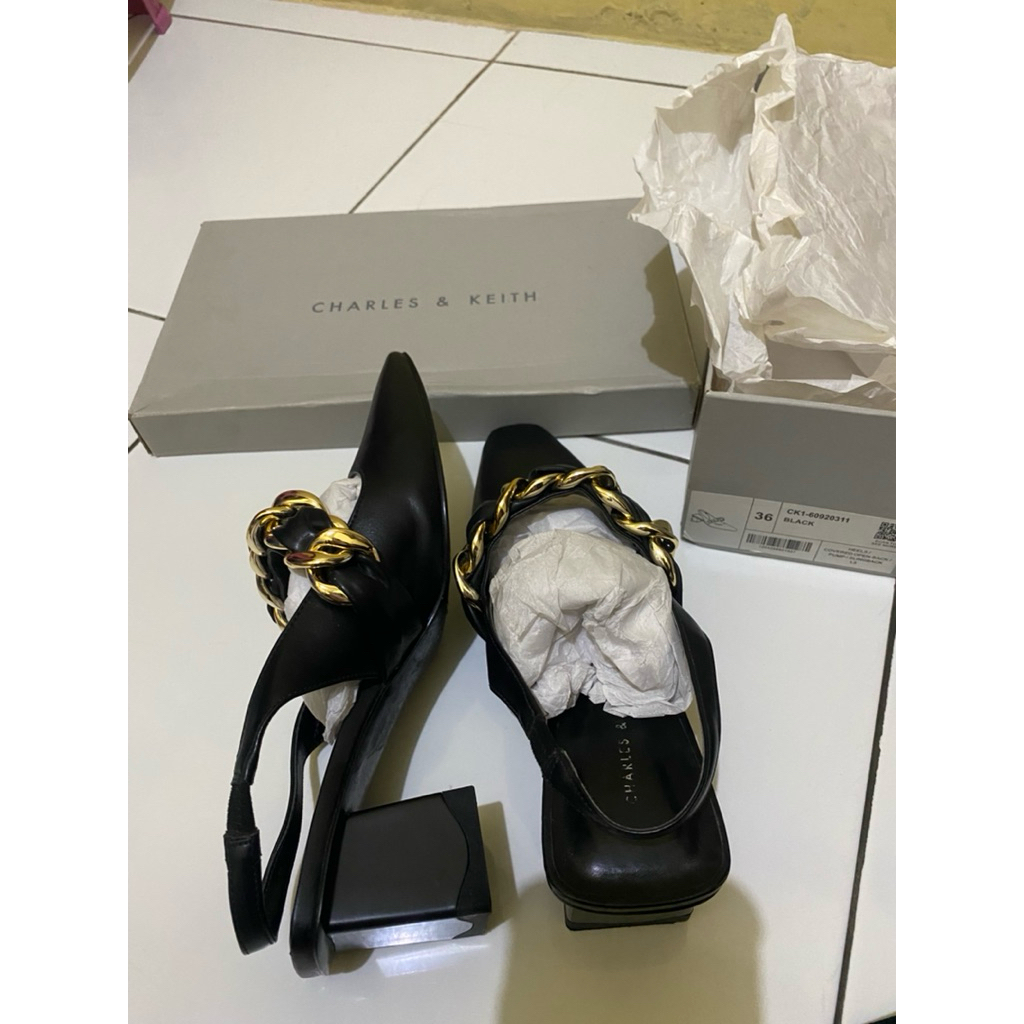 PRELOVED ORIGINAL Sepatu charles & keith size 36 heels ck cnk shoes