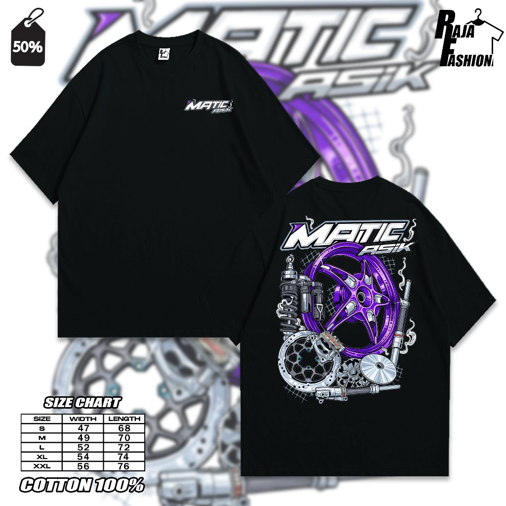 Kaos Matic Asik / Matic Gank / Baju Distro Matic Gank / Atasan pria wanita