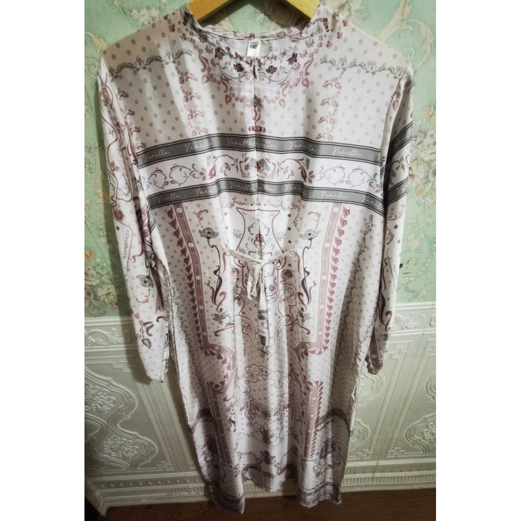 gamis dress Vanilla hijab monogram preloved