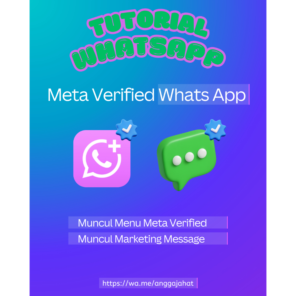 Tutorial WhatsApp Meta Verified / Marketing message