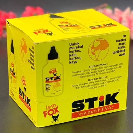 (1 pcs) Lem Fox Stik 60g / Lem Putih PVAc | Lem Fox Stik Putih