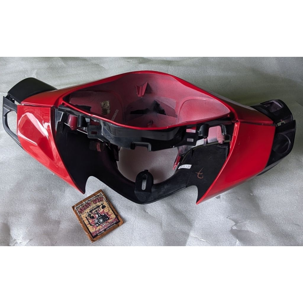 cover batok lampu depan belakang Honda Supra x125 Helm In OriginaL Baru AHM 53205-KYZ-900 Warna Mera