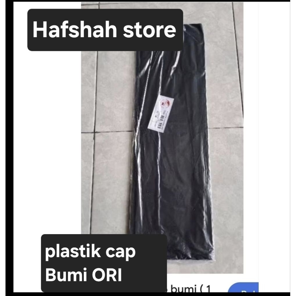 Plastik Layangan cap bumi hitam ORIGINAL 100%