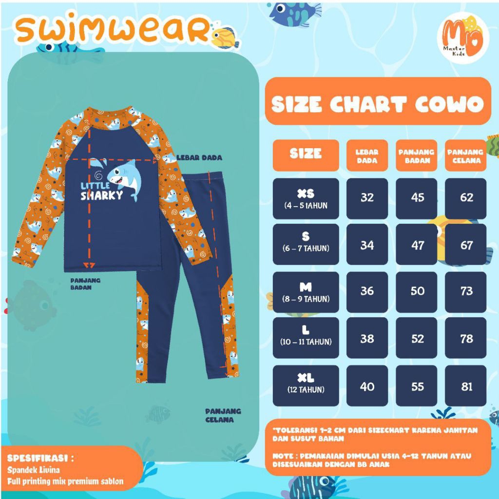 Cuci Gudang [ Swimwear By Master Kiddos ] Baju Renang Anak Samarinda Toko Baju Renang Panjang