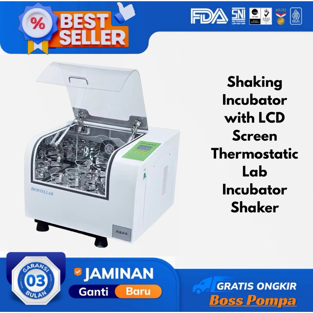 Shaking Incubator with LCD Screen Thermostatic Lab Incubator Shaker