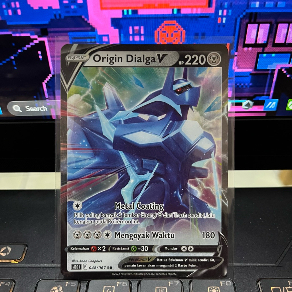 Kartu Pokemon Origin Dialga V 048/067 Versi Indonesia Original