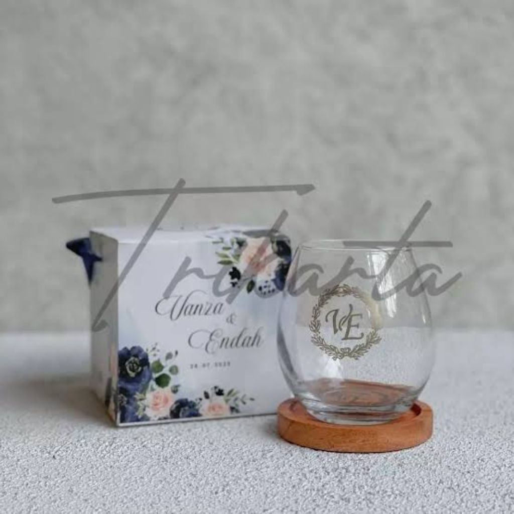 gelas kaca souvenir custom